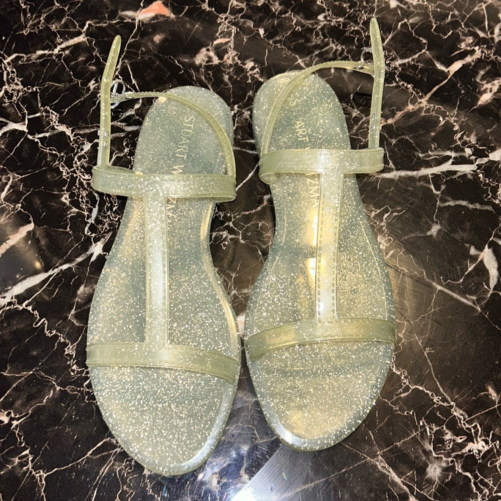 stuart weitzman jelly sandals